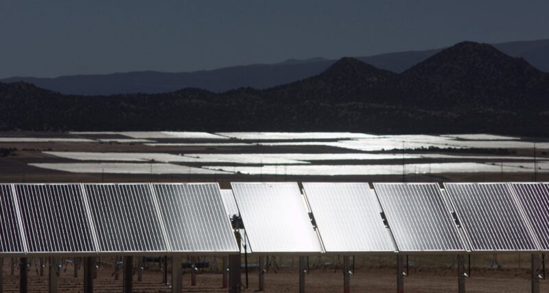 Radiation emission from solar panels